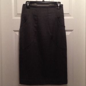 Grey High-Waisted Pencil Skirt Grey High-Waisted Pencil Skirt
