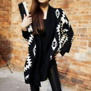 Knit Aztec print cardigan Knit Aztec print cardigan