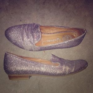 Jeffrey Campbell glitter flats Jeffrey Campbell glitter flats