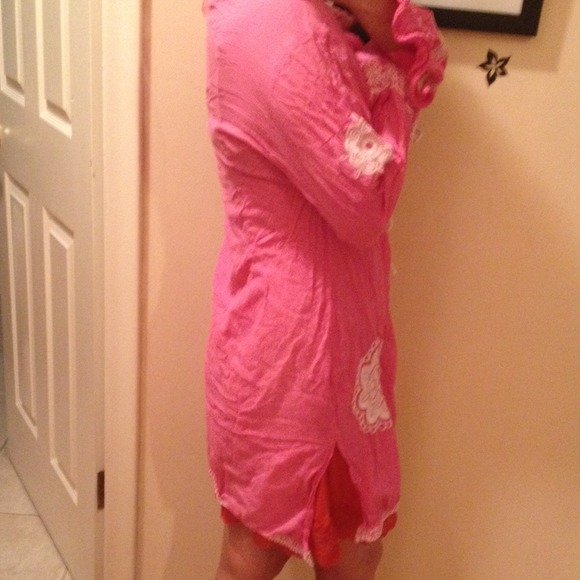 mudpie Tops - MUDPIE pink cover up. 2 mudpie Tops - MUDPIE pink cover up. 2