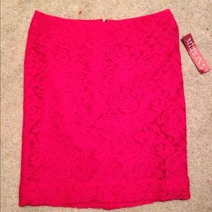 Floral pink pencil skirt Floral pink pencil skirt