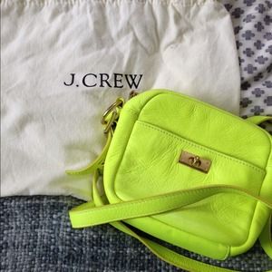 J Crew neon leather cross body bag! J Crew neon leather cross body bag!
