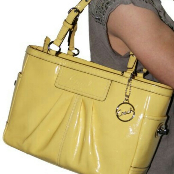 70 off Coach Handbags Yellow Coach Bag 100 Authenticc from Keisha