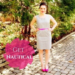 The Limited Dresses & Skirts - NWOT Striped Dress w/ open back The Limited Dresses & Skirts - NWOT Striped Dress w/ open back