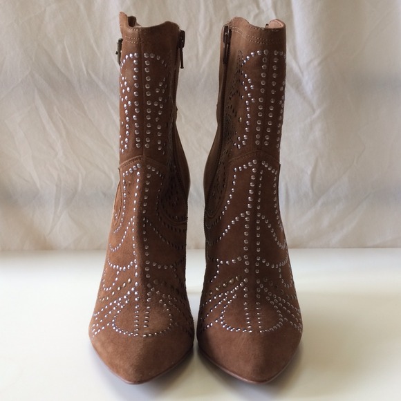 ALDO Boots - ALDO || Brown Suede JODETHA Stud Booties 3 ALDO Boots - ALDO || Brown Suede JODETHA Stud Booties 3