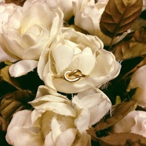 12k gold Jewelry - 14k Gold Love Knot Ring 12k gold Jewelry - 14k Gold Love Knot Ring