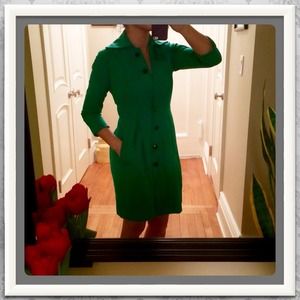 DVF Apple Green Coat DVF Apple Green Coat