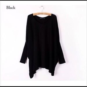 Oversized Black Dolman, lightweight sweater! Oversized Black Dolman, lightweight sweater!