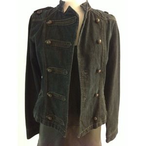 Zara military style dark denim jacket sz s Zara military style dark denim jacket sz s