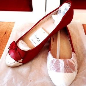 ***GONE***Zara leather ballerina flats ***GONE***Zara leather ballerina flats