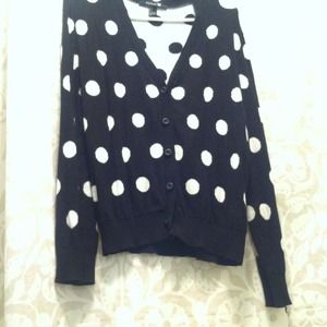 Black & White Polka Dot Sweater Black & White Polka Dot Sweater