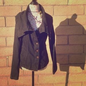 Black denim All Saints jacket Black denim All Saints jacket