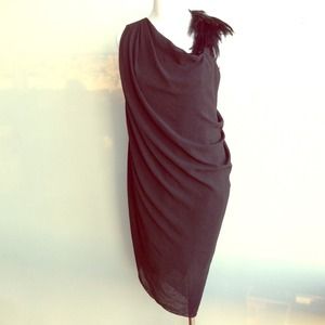 Helmut Lang Feather Black Goddess dress Helmut Lang Feather Black Goddess dress