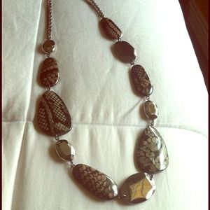 Snakeskin Metallic Necklace Snakeskin Metallic Necklace 