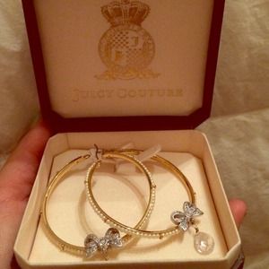 Juicy couture hoop earrings Juicy couture hoop earrings