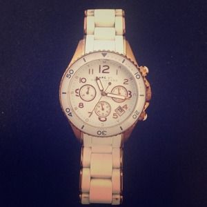 Marc by Marc Jacobs white silicone and gold watch Marc by Marc Jacobs white silicone and gold watch