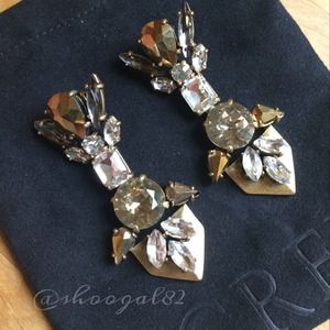 2XHOST PICK J. CREW Golden Crystal Earrings 2XHOST PICK J. CREW Golden Crystal Earrings