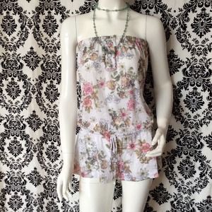 Lucky brand floral tube romper shorts Lucky brand floral tube romper shorts