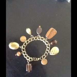 Antique Gold Charm Bracelet Antique Gold Charm Bracelet