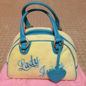 Authentic JUICY COUTURE velour bowler handbag Authentic JUICY COUTURE velour bowler handbag