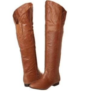 Tan Over-the-Knee Boots Tan Over-the-Knee Boots