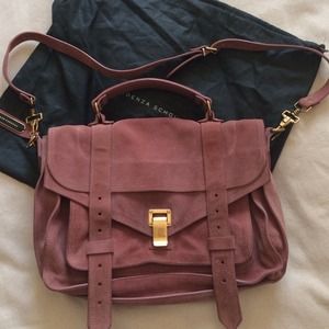 Proenza schouler ps1 handbag in mauve suede Proenza schouler ps1 handbag in mauve suede