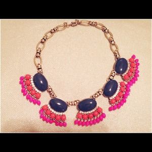 J.Crew Mulit colored Fan Fringe Necklace J.Crew Mulit colored Fan Fringe Necklace
