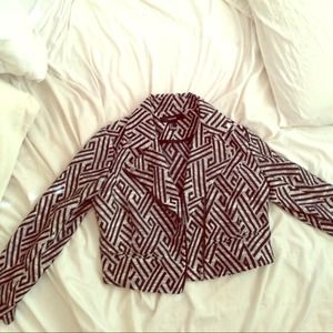 Forever 21 Cropped Moto Jacket Forever 21 Cropped Moto Jacket