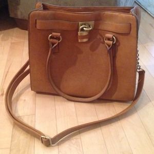Melie Bianco Cognac Satchel/ Handbag Melie Bianco Cognac Satchel/ Handbag