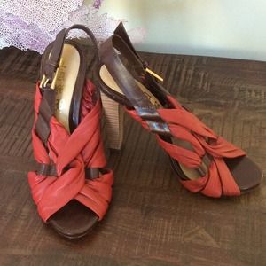 L.A.M.B leather high heels great condition L.A.M.B leather high heels great condition