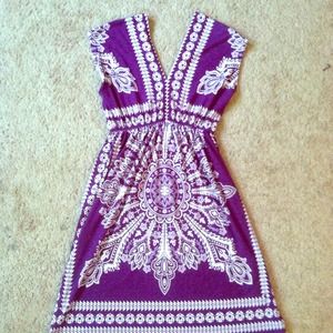 Boho chic purple tunic dress Boho chic purple tunic dress