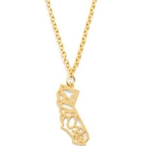 Gold California necklace Gold California necklace