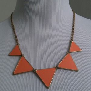 Coral triangle statement necklace Coral triangle statement necklace