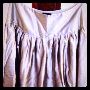 100% Silk Silver Skirt 100% Silk Silver Skirt