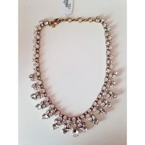 J. Crew Crystal Teardrops Necklace J. Crew Crystal Teardrops Necklace