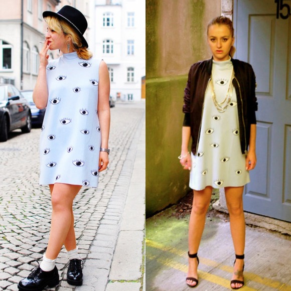 Zara Dresses & Skirts - 🎈Zara Eye Print Dress 3 Zara Dresses & Skirts - 🎈Zara Eye Print Dress 3