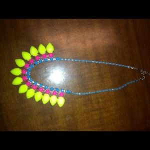 Neon statement necklace Neon statement necklace