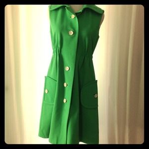 On Hold**Vintage Green Retro Mod 60's Dress On Hold**Vintage Green Retro Mod 60's Dress