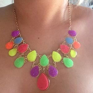 Neon statement necklace Neon statement necklace