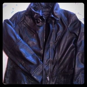 Black leather All saints jacket. Never worn ! Black leather All saints jacket. Never worn !