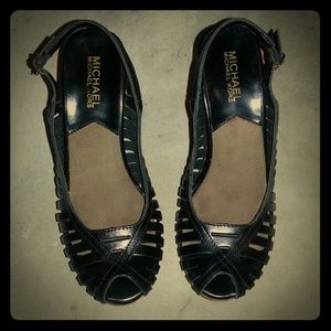 Michael Kors South Side Slings in Black Leather Michael Kors South Side Slings in Black Leather