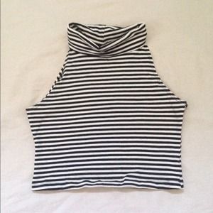 American Apparel Sleeveless Turtleneck Crop Top American Apparel Sleeveless Turtleneck Crop Top