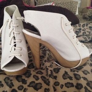 Lace up bootie heels Lace up bootie heels