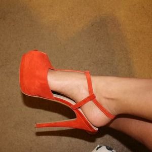 Shoemint shoes red high heels pumps Shoemint shoes red high heels pumps