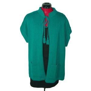 Vintage Green Cardigan/Cape w/ Pockets by Coruss Vintage Green Cardigan/Cape w/ Pockets by Coruss
