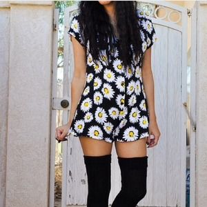 Motel rocks sunflower romper Motel rocks sunflower romper