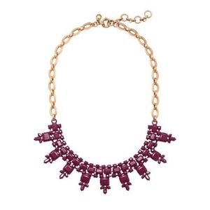 J. Crew Crystal Rectangle Necklace. J. Crew Crystal Rectangle Necklace.