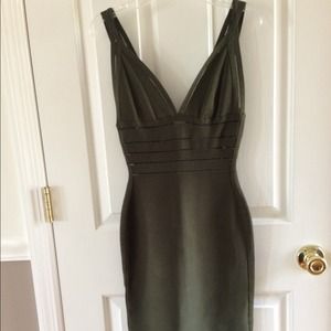 Herve Leger Green Bandage Dress XXS Herve Leger Green Bandage Dress XXS
