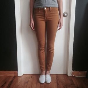 Wax coated mustard jbrand jeans Wax coated mustard jbrand jeans