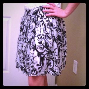 Express black and white skirt Express black and white skirt